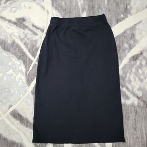 RD Sryle Chic Black Pencil Skirt for Women Size M